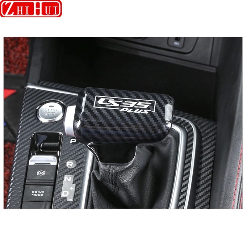 

Car Styling Gear Shift Knob Head Collars Cover Interior Accessories Auto Decoration For Changan CS35 Plus 2020 For AT