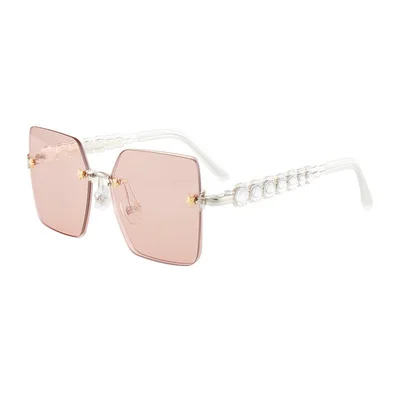 

Fashion Sunglasses For Men And Women Frameless Sunglasses Star Decoration Personality Street Photography 2021 The New Style