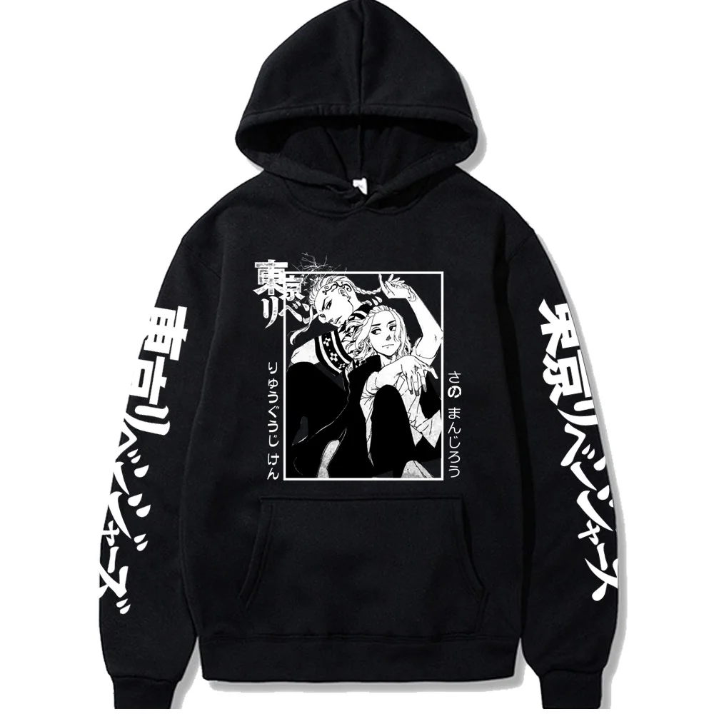 

Толстовки с капюшоном Токийский Мстители свитшоты пуловеры повседневные для мужчин и женщин осень Sano Manjiro Ryuguji Ken смешной принт Mikey Drakey с кап...