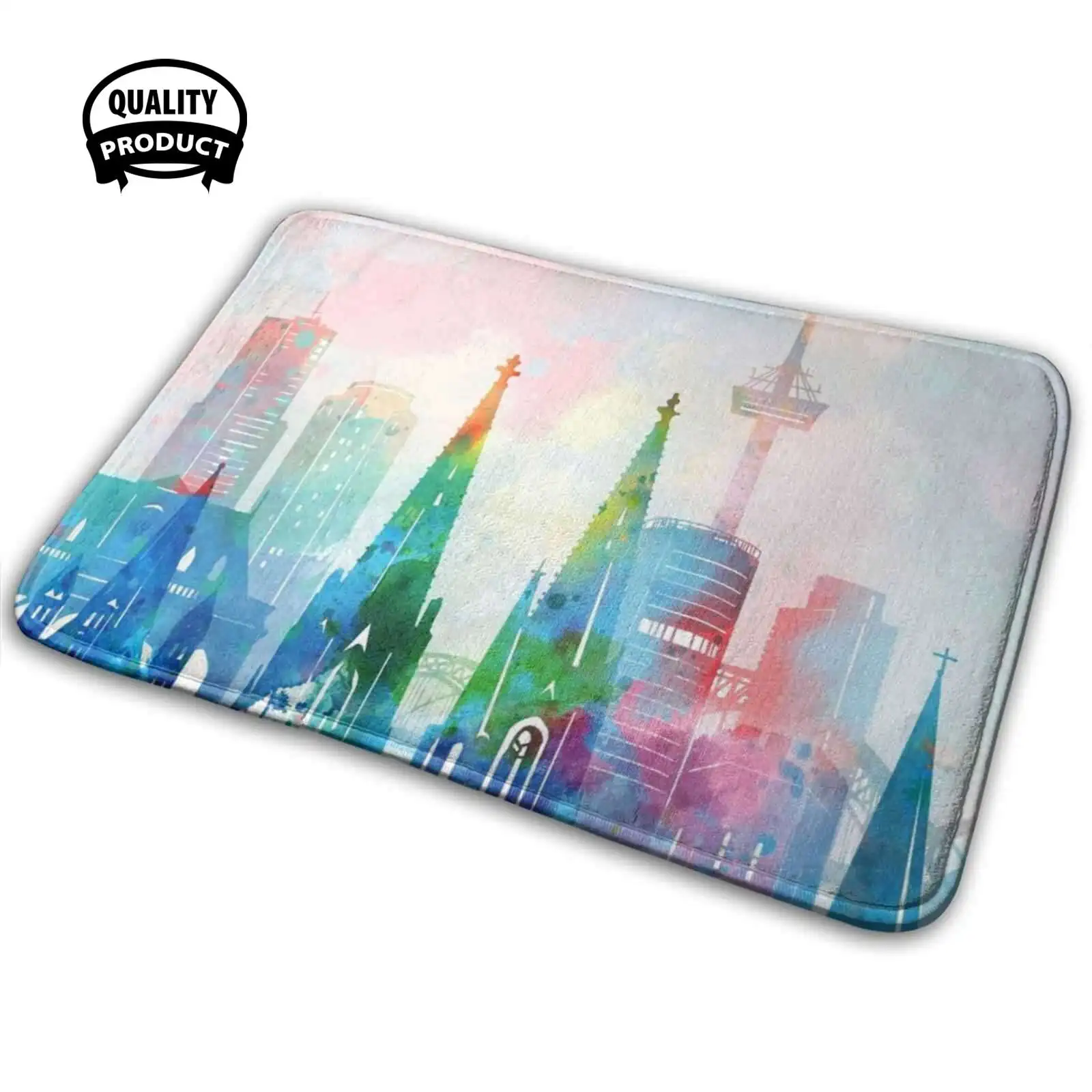 Колонна Skyline 3D мягкий нескользящий коврик подушка для одеколона Германия