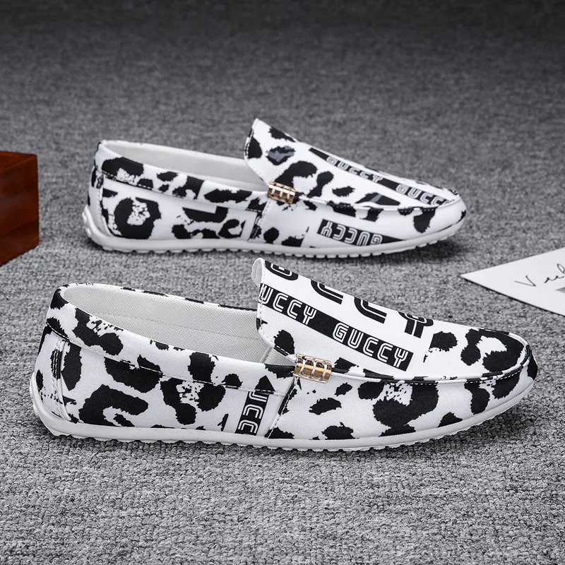 

Gentleman Men's Casual Leather Shoes Men Personality Slippers Party High Quality Formal Comfortable Driving New 2021 Fashion