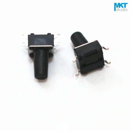 100 шт. 6*6*8/8.5 мм SMD микро кнопочный тактовый электронный переключатель коричневый