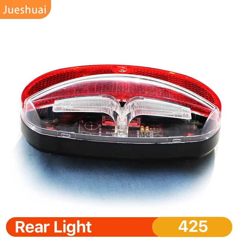 

Bicycle Rear Light LED Lamp Mount Bike Rack Red Accessory with Switch Battery Power Flashlight Bikes Lighting Bicycle Parts