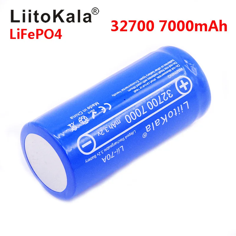 

New 2021 Lii-70a 3.2 V 32700 6500 Mah 7000 Mah Battery Lifepo4 35a 55a High Power Maximum Continuous Discharge Battery