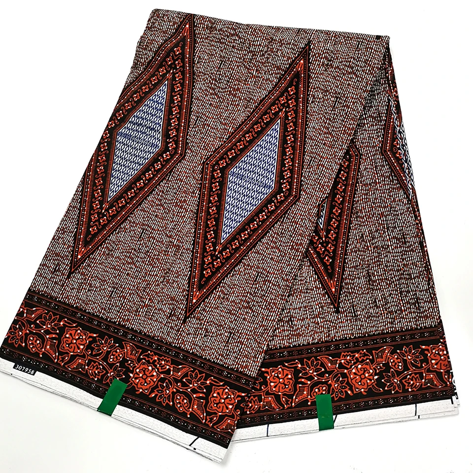 

6 Yards Mitex Wax Print/ African Fabrics Kitenge/Pagnes/Tissues Africain/ Lapa/Chitenge HSH-73