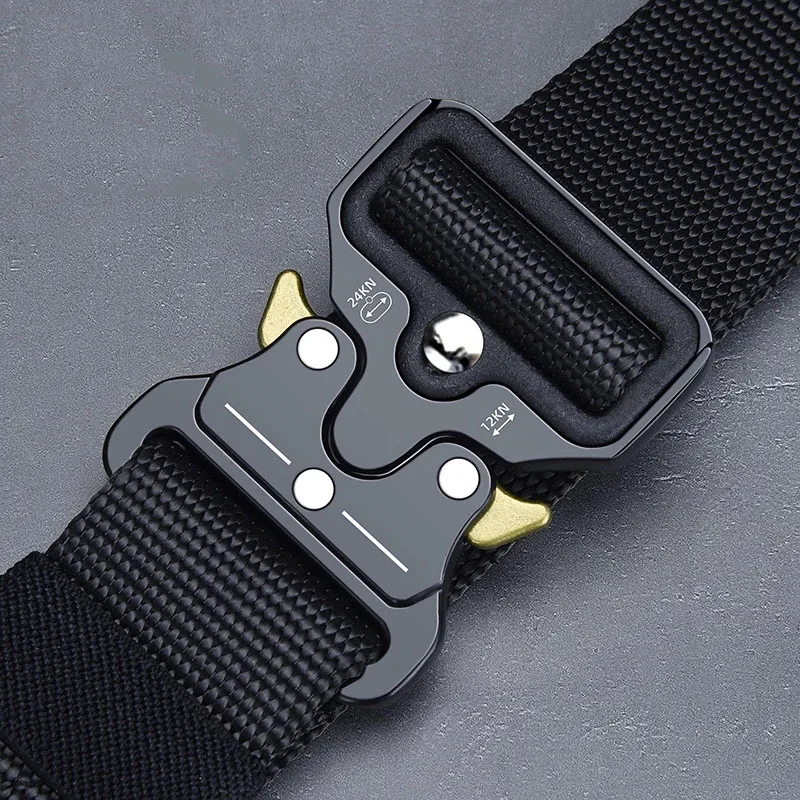 

Men Belt Outdoor Hunting Metal Tactical Belt Multi-Function Alloy Buckle High Quality Marine Corps Canvas Belt Men