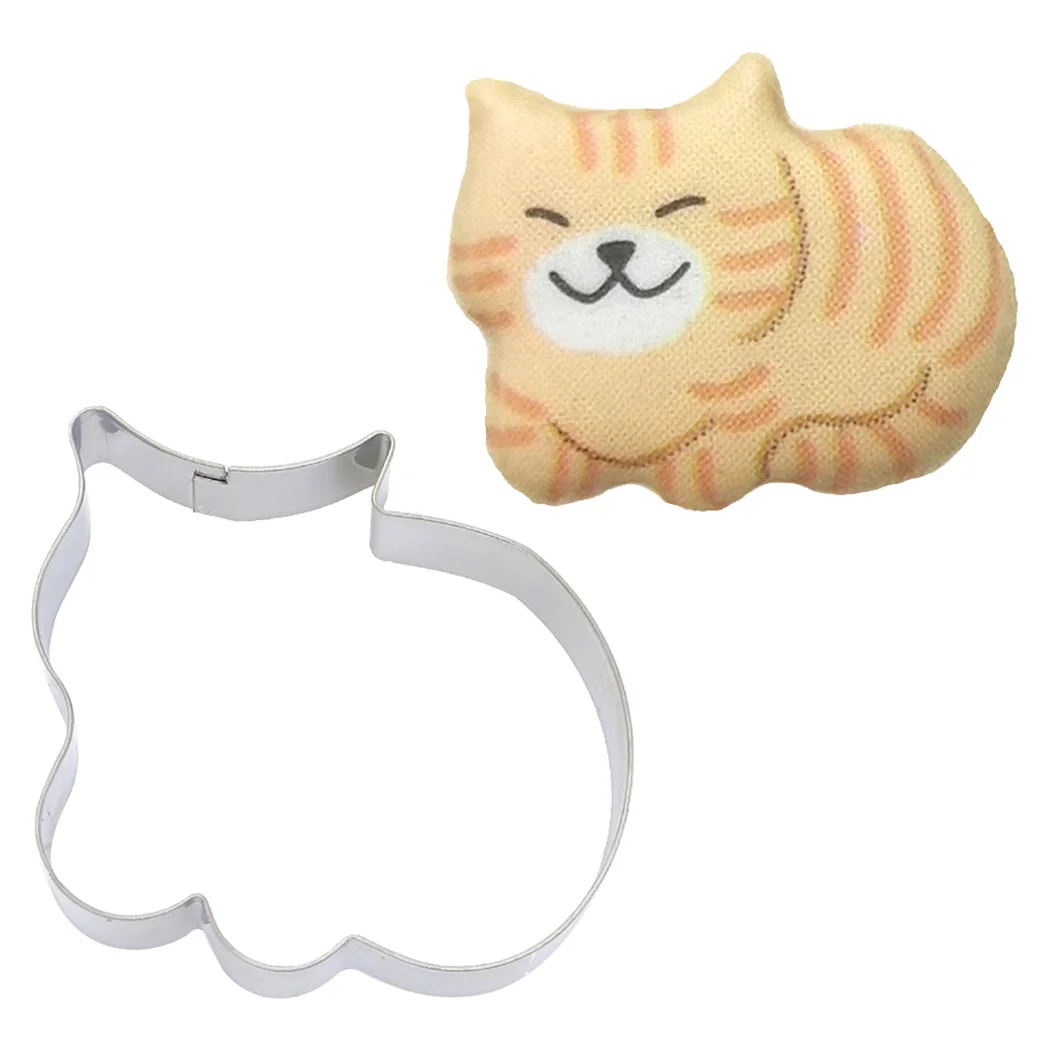 

5PCS Cat Shape Cookie Cutter Creative Creative Cake Cutter Fondant Cutter Mold DIY Fondant Pastry Decorating Baking Kitchen Tool