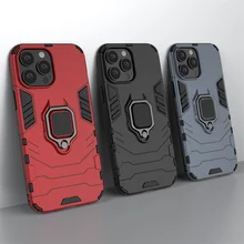 Phone Case For iPhone 13 Pro Max Cover For iPhone 13 Pro Max Capas Armor Magnetic Holder Case For iPhone 11 12 13 Pro Max Fundas