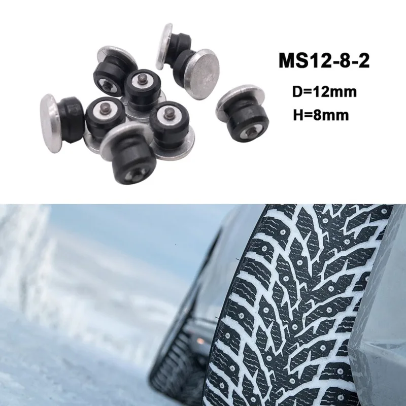 100 шт. 8 мм шипы для шин зимние колесные наконечники Шипы Противоскользящий