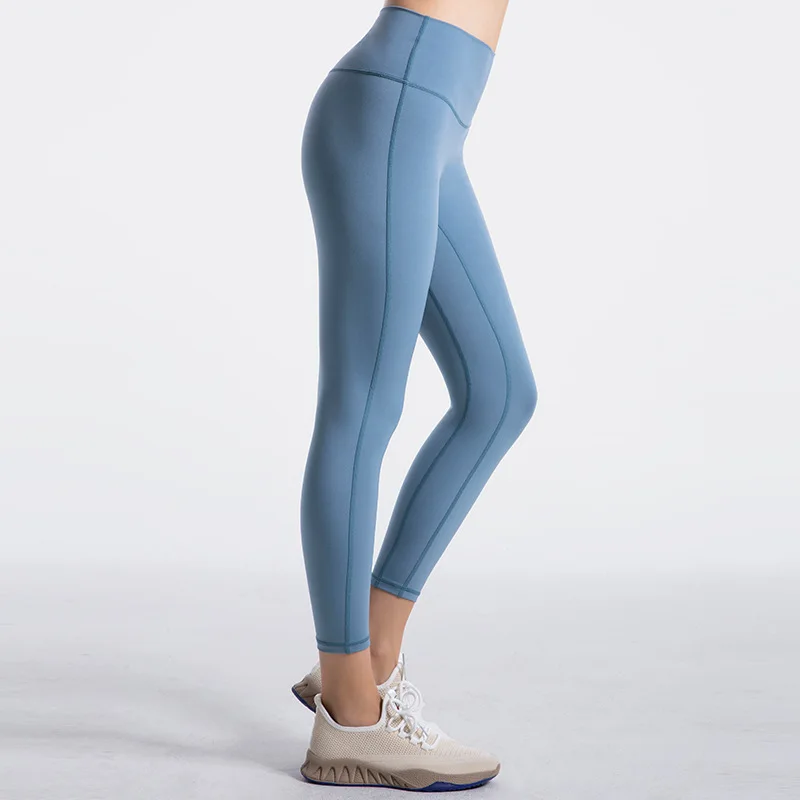 Мягкие женские спортивные штаны для йоги двусторонние фитнеса с эффектом