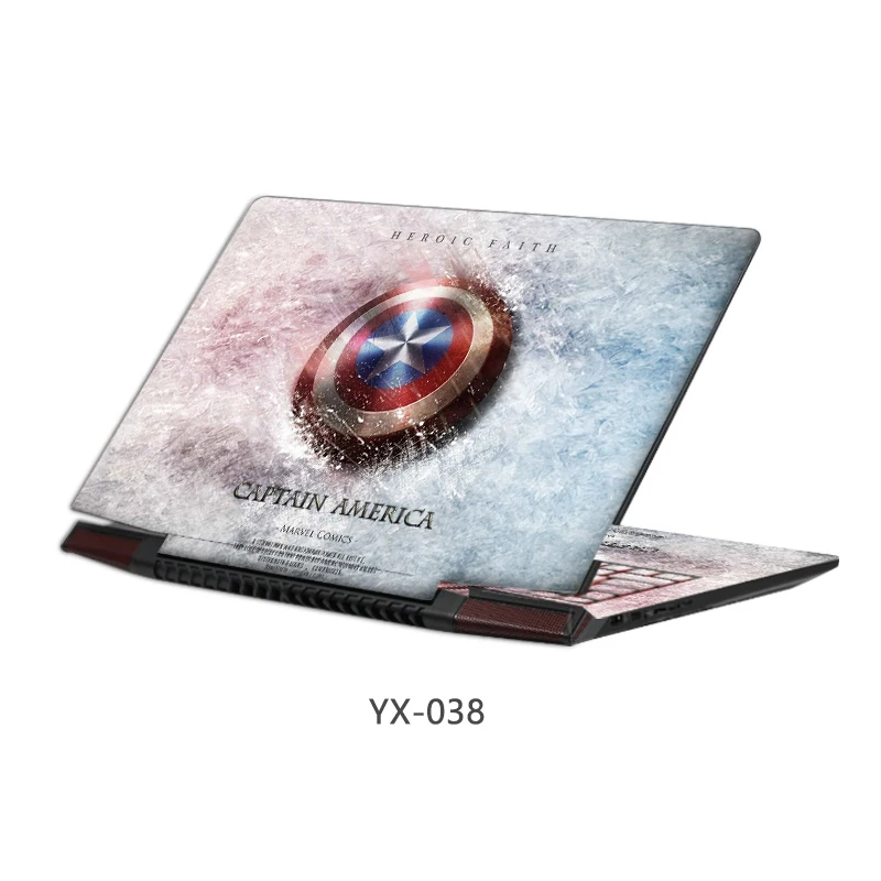 YX-038 Новые наклейки для ноутбука из ПВХ, водонепроницаемая наклейка для ноутбука, классная Защитная крышка для xiaomi/asus/macbook pro 13/acer/lenovo/hp - Цвет: YX-038