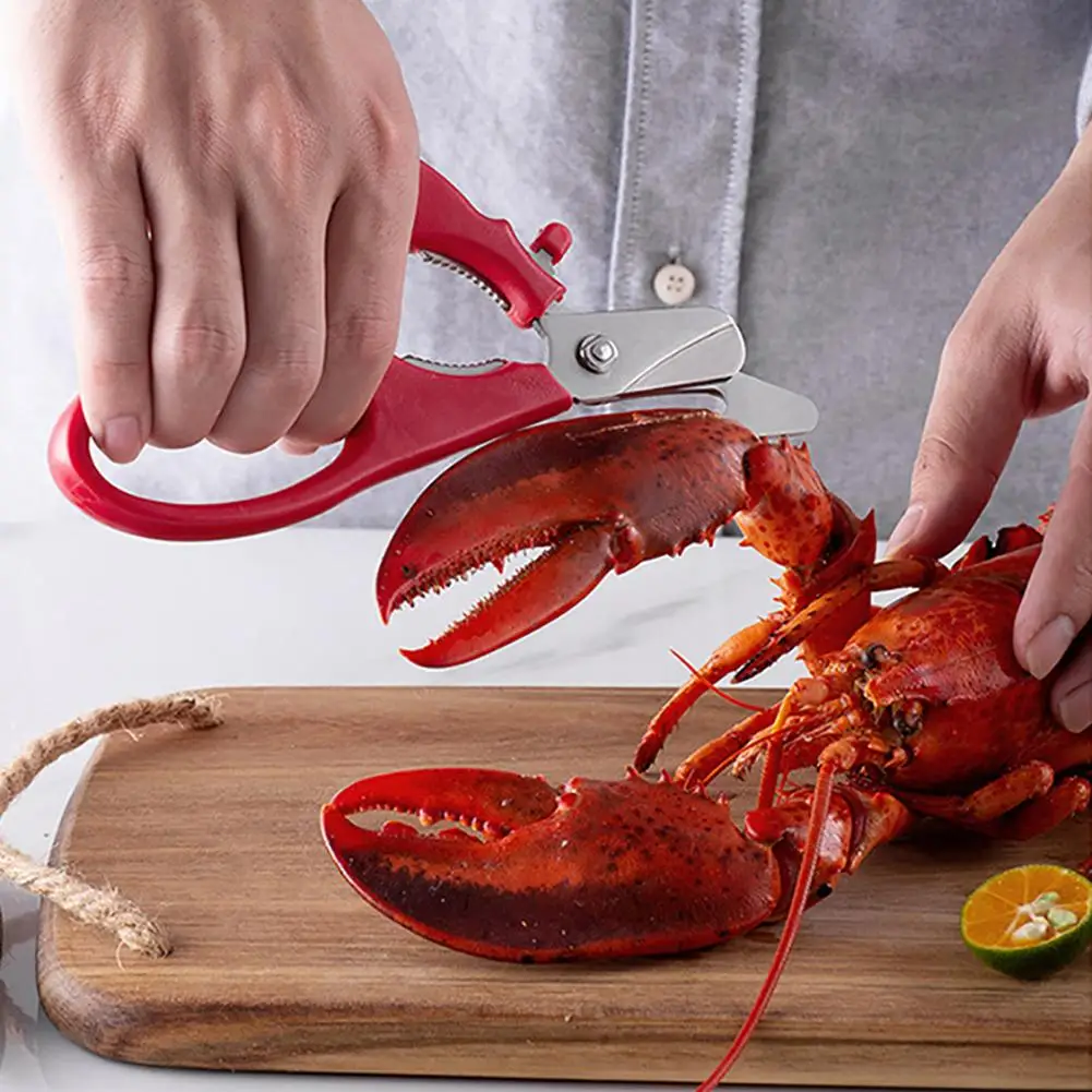 Ножницы для морепродуктов из нержавеющей стали компактные прочные кухонные