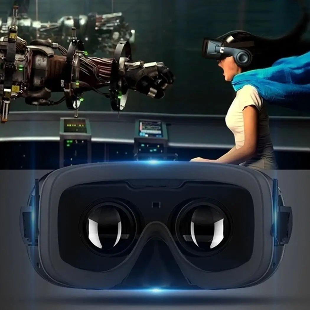 VR Очки виртуальной реальности 3D панорамный стерео кинотеатр с просмотром фильма