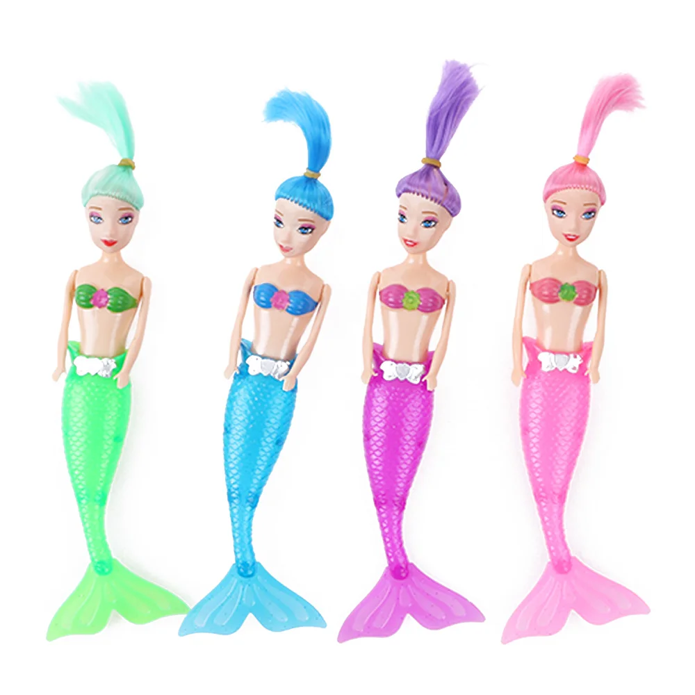 1 шт. водонепроницаемый светодиодный светильник кукла Русалочка для плавания