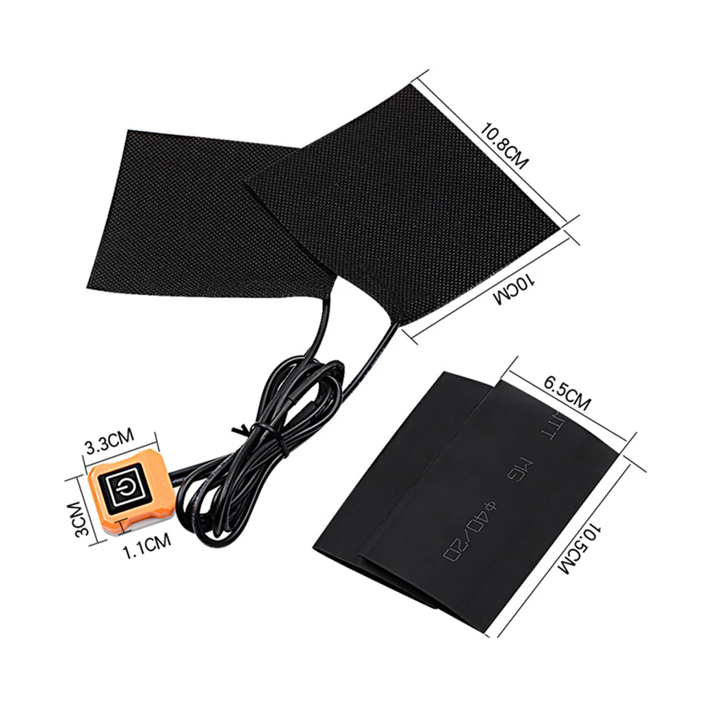 

1 Set Motorcycle 12V 3-Gear Heated Hand Pads Electric Handlebar Sleeves