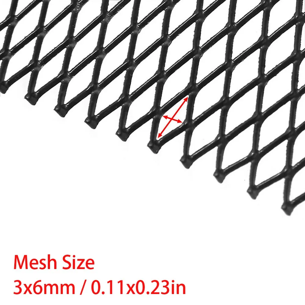 Универсальная ромбовидная решетка сетчатый лист черного цвета из алюминиевого