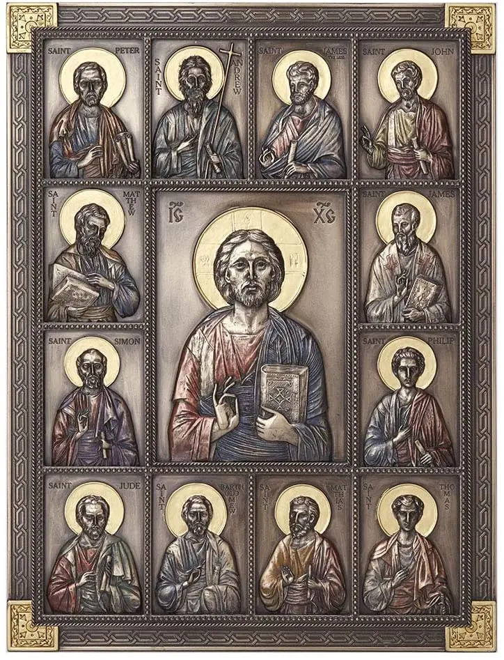 

Veronese дизайн Иисуса и Двенадцати апостолов настенный налет христианские католические знаки