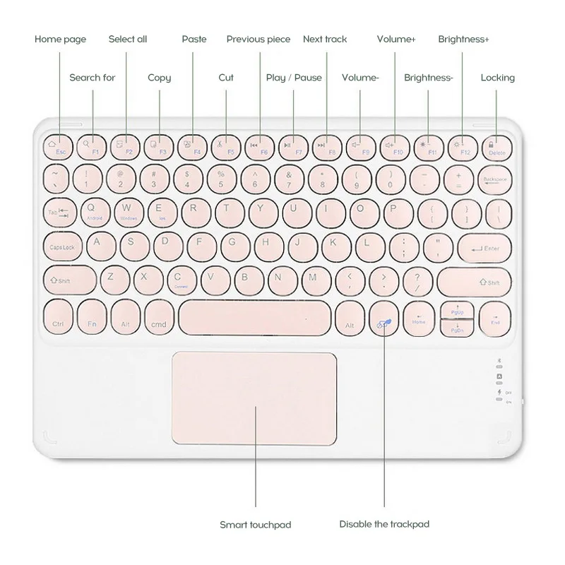 bluetooth клавиатура для apple teclado ipad xiaomi samsung huawei бе