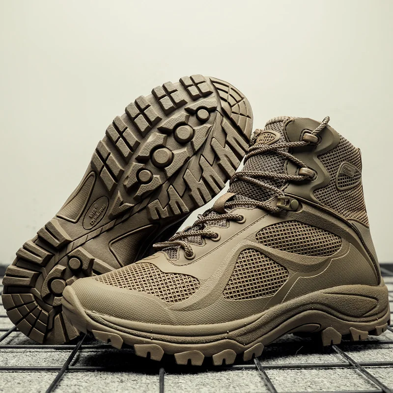 New military Boots Men Ultralight Combat Boots Special Forces Shock Absorption tactical Hiking Shoes cqb Airborne Boots