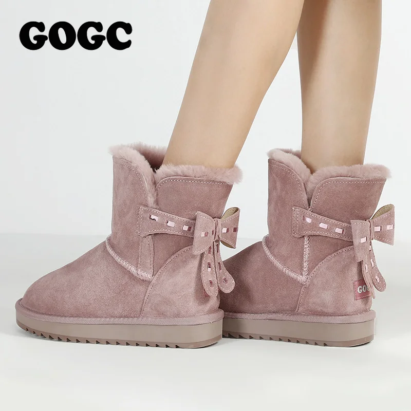 GOGC ботинки женские зимние сапоги угги зимнии натуральная кожа уги зима валенки