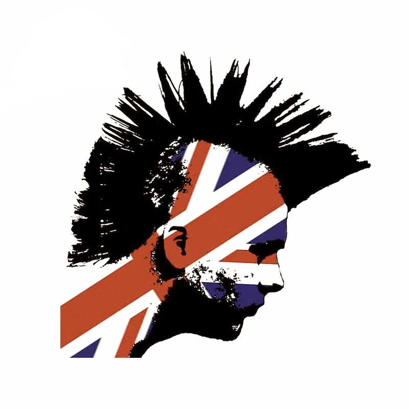 

13cm X 13cm For Punk Man Car Stickers PVC Campervan Repair Decal Waterproof Car Assessoires Occlusion Scratch Decoration