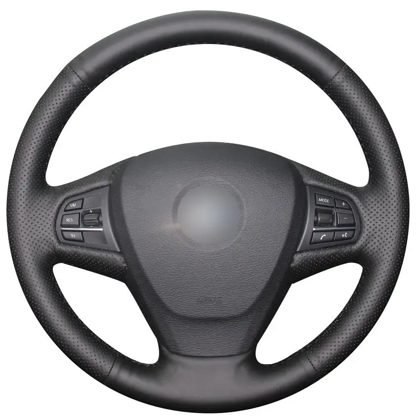 

Non-slip Durable Black Synthetic Leather Car Steering Wheel Cover For Bmw F25 X3 2011 -2017 F15 X5 2014