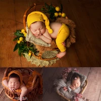 newborn photography props rattan basket furnitur baby photo bed posing props infant bebe studio shoot accessories full moon baby
