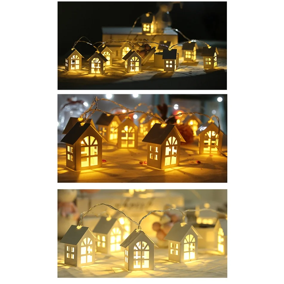 Светодиодный ная деревянная светильник рлянда для небольшого дома комнатный и