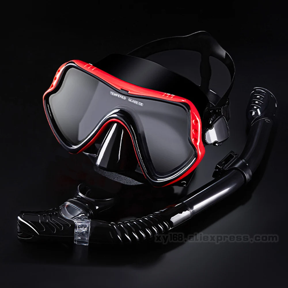 

Scuba Diving Masks Professional Snorkeling Set Adult Silicone Skirt Anti-Fog Goggles Glasses Swimming Fishing Pool Equipment