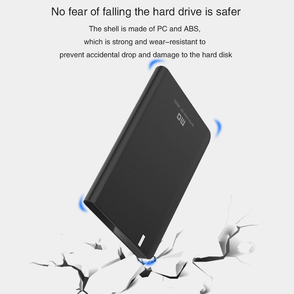 DM HD006 2.5 inch SATA External HDD Enclosure Hard Drive Case Micro B Port SSD Box for Windows7/ 8/10/Mac Os/Linux 120x80x13.5mm |