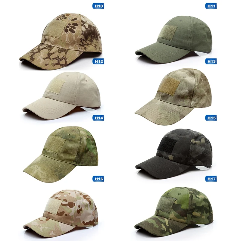 

Military Cap For Men Camouflage Adjustable Fishing Hiking Outdoor Baseball Cap