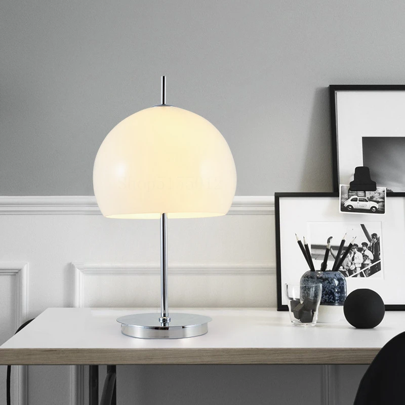 

Nordic Creative Table Lamps Modern Glass Mushroom Lamp For Living Room Decordiction Bedroom Bedside Lamp Home Decor Desk Light