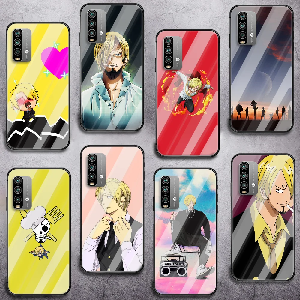 

One Piece Sanji Japan Anime Phone Tempered Glass Case Cover For Xiaomi Redmi note k 7 8 9 10 30 40 A C T S Pro Funda Fashion