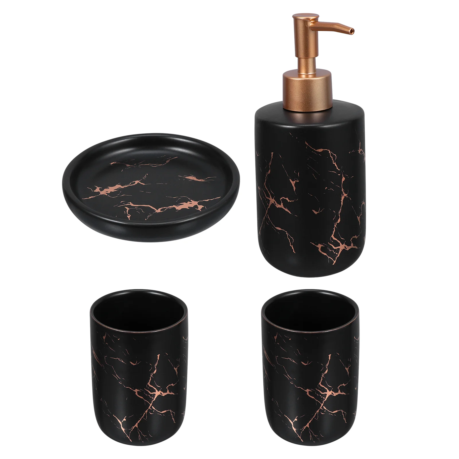 

Набор керамических дозаторов для мыла и лосьона, 4 шт.