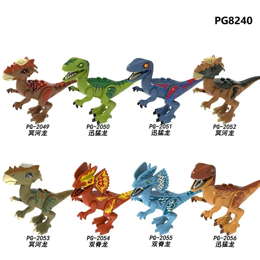 Пластиковые фигурки большого размера животные динозавр Раптор двойной