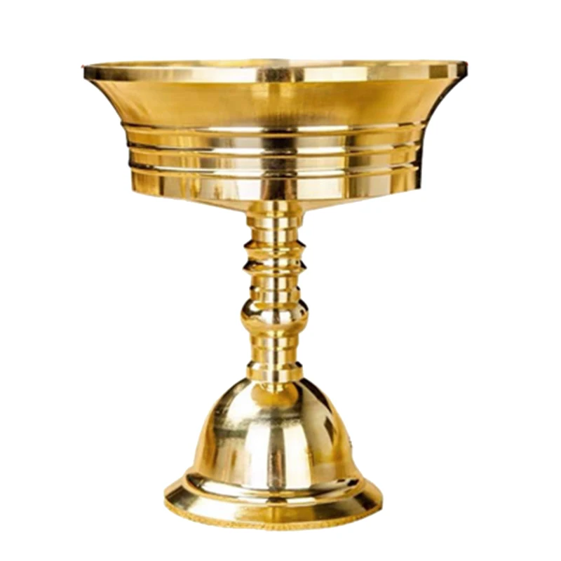 Медная лампа подсвечник Ghee держатель лампы тибетское масло масляная Будда