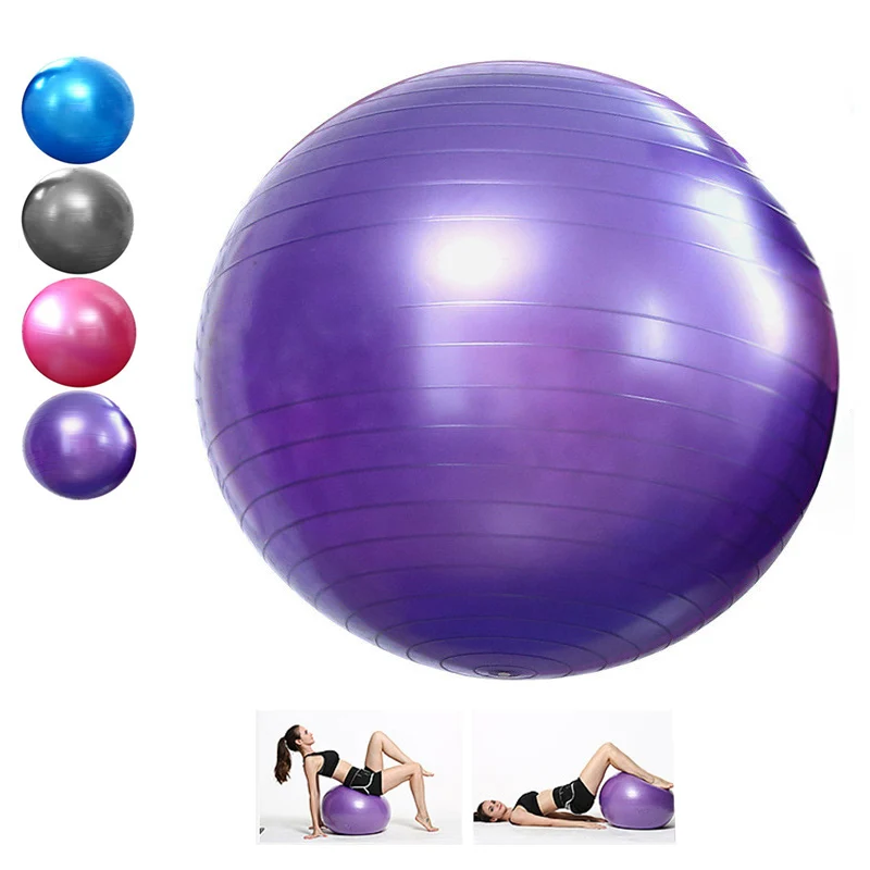 

Для фитнеса из ПВХ Ball Yoga Ball 55 см/65 см/75 см утолщенный взрывозащищенный спортивный домашний тренажер для спортзала пилатеса баланс Globue 4 цвета