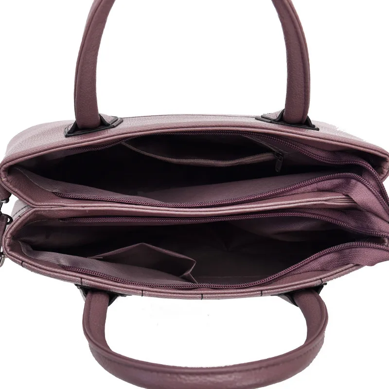 

Elegant Big Casual Tote Hand Bags Luxury Women Designer Leather Shoulder Handbag Ladys Top Handle Bag Large Simple Crossbody Bag