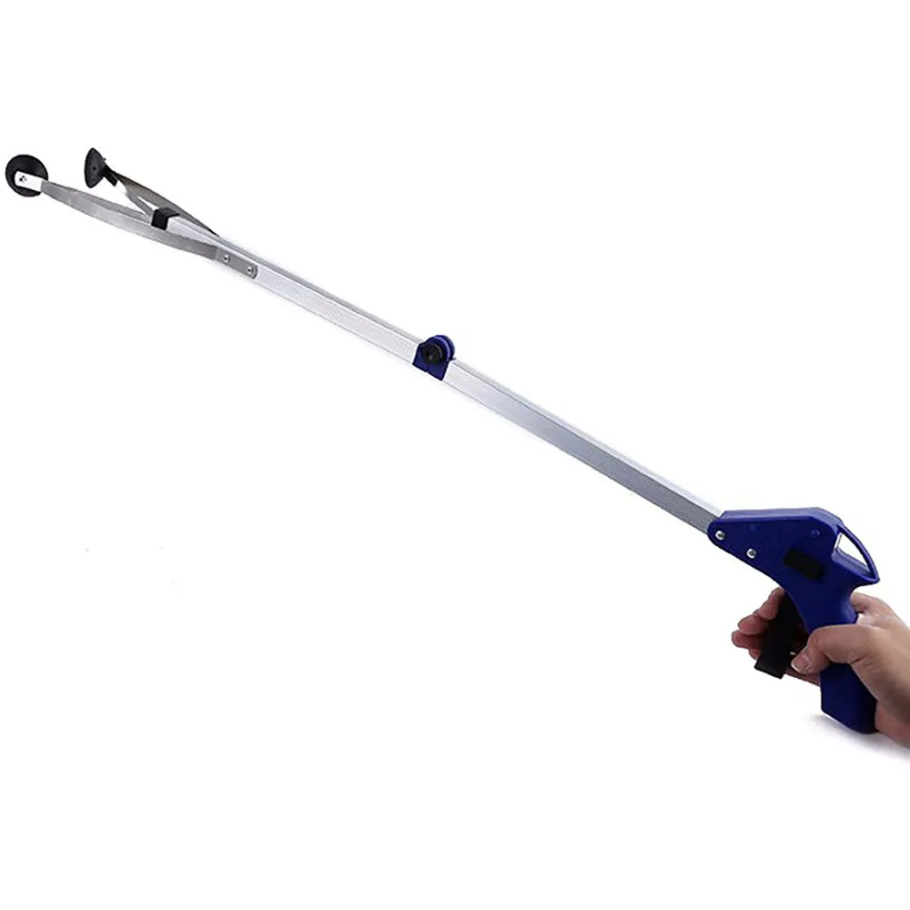 

Pick Up Tool Foldable Garbage Trash Clip Clamp Tongs Practical Extra Long Arm Extension Reacher Grabber Easy Reach