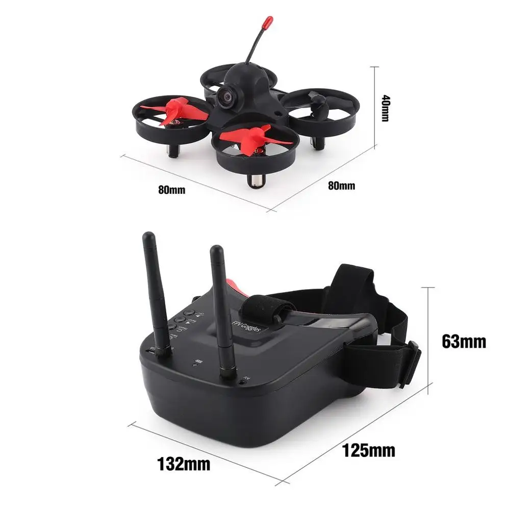 5.8G 40CH FPV Camera Mini RC Racing Drone Quadcopter Aircraft with 3in Headset Auto-searching Goggles Receiver Monitor | Игрушки и хобби