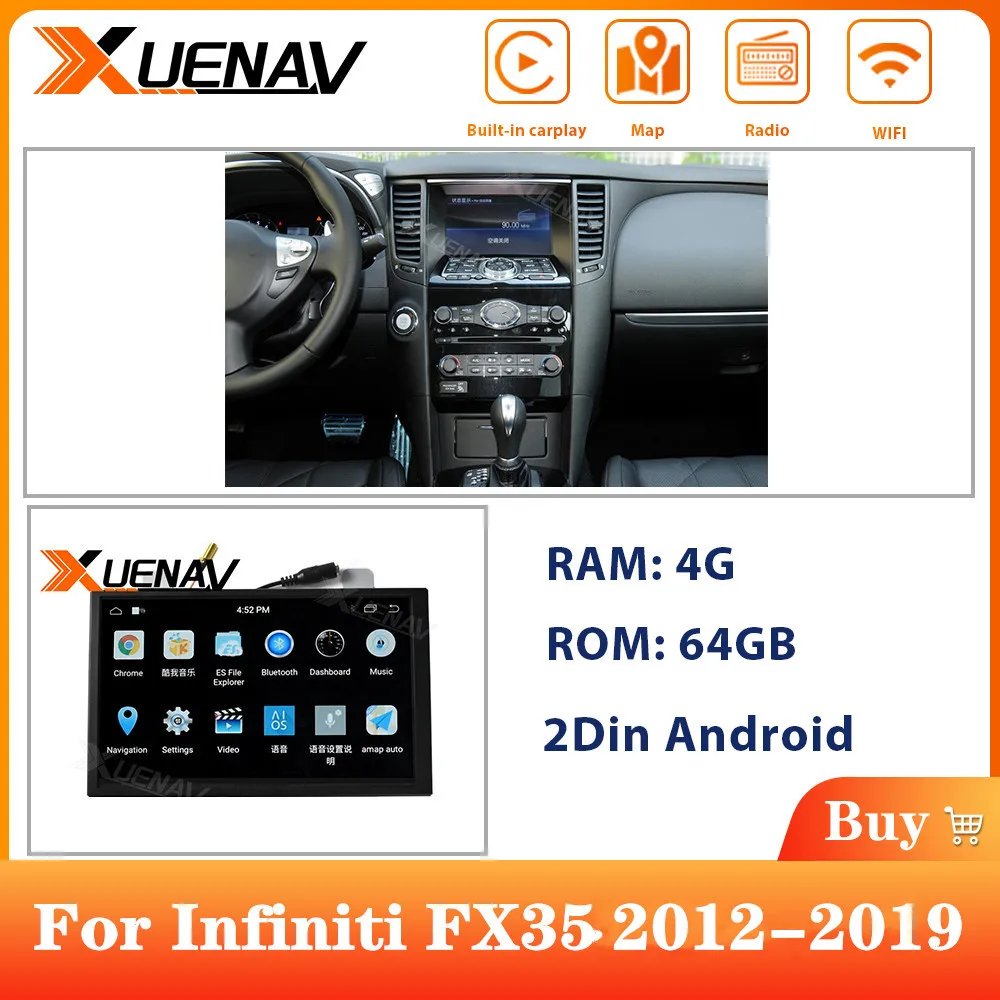

Система Android 2Din Автомагнитола для автомобиля-Ford Kuga/escape 2013-2018 автомобильное радио GPS навигация вертикальный экран MP4 мультимедийный плеер