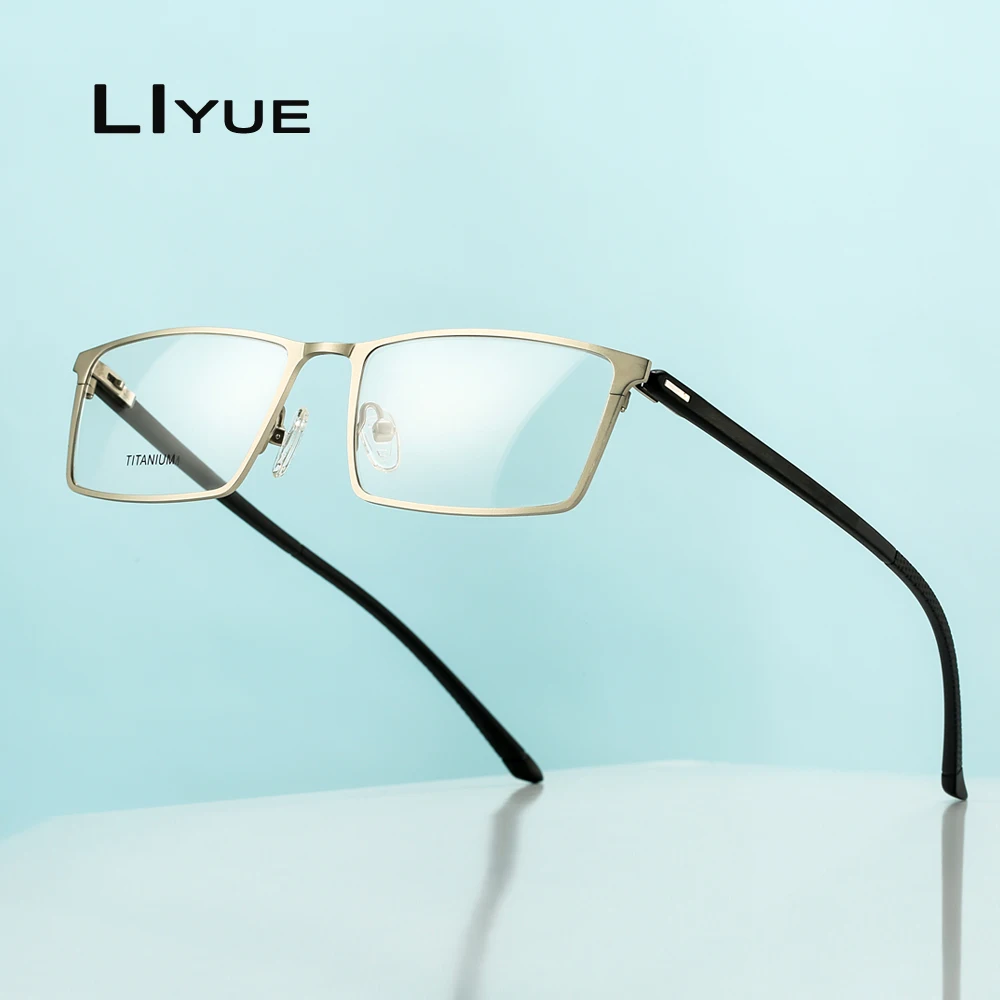 

Fashion men's eyeglasses frames Optical Glasses Frame for Men Square Male Metal Full eyewear Myopia Prescription glasses 2020