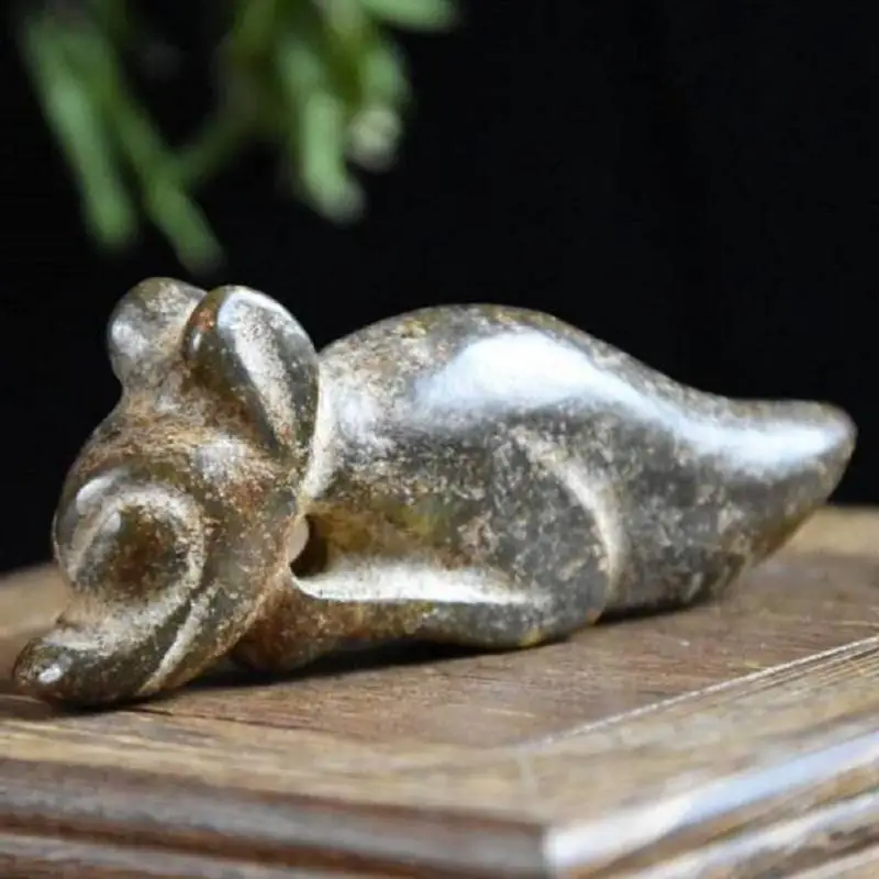 Хуншанская культура архаизовая черная железная метеоритная скульптура