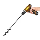 Drillforce садовый плантатор, спиральное сверло для цветочной лампы, шестигранный вал, шнек для огорода, для постельных принадлежностей, посадочных столбов, копатель, инструменты