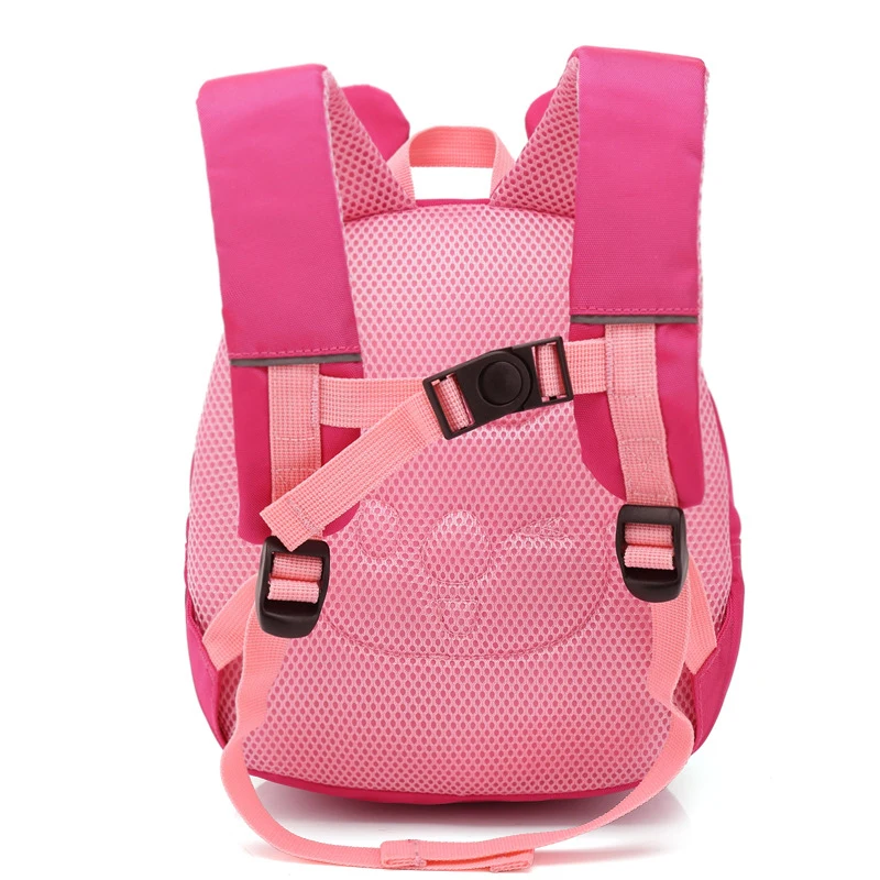 Милый детский рюкзак с героями мультфильмов защитой от потери пряжкой для детей 2