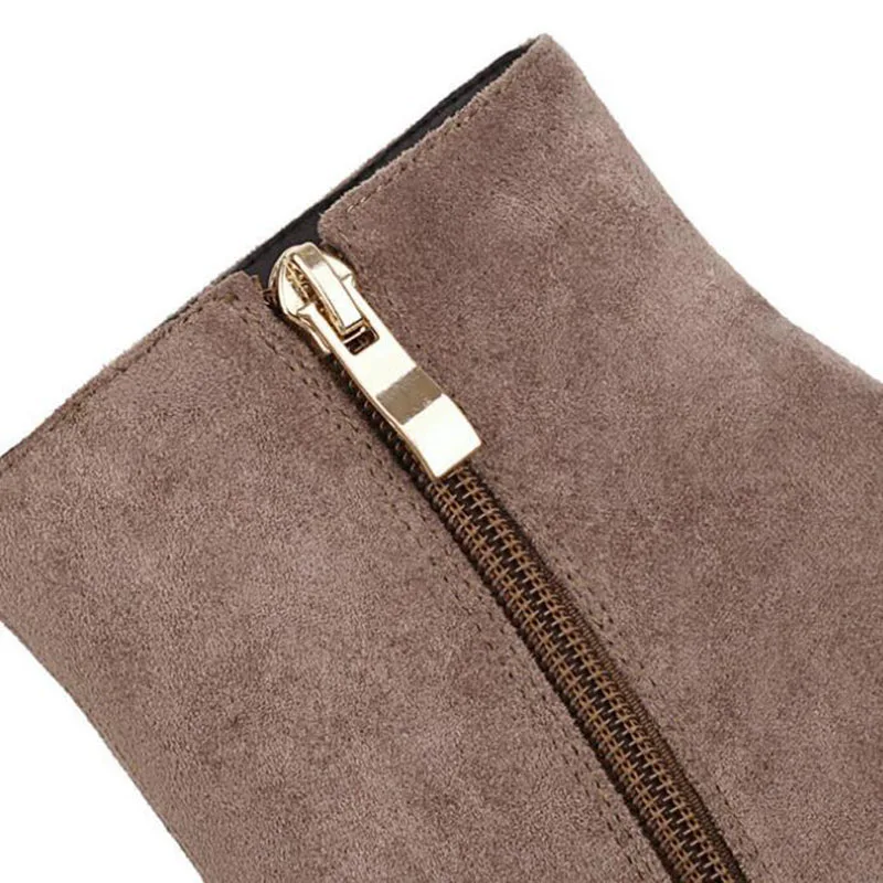 

Handmade Pearl Diamond Ankle Boots High Heels Women Pointed Toe Footwear Zip Female Shoes Casual Women Boots 2020 Plus Size 43