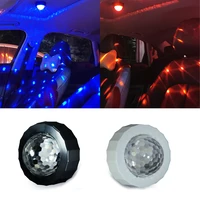 dj party rgb led stage lights sound activated rotating disco ball usb car ambient light interior atmosphere lamp