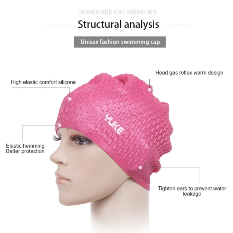 Унисекс силиконовые водонепроницаемые шапочки для купания плавательные очки