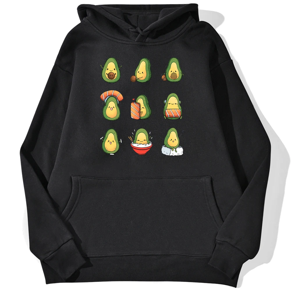 

Лидер продаж, Женская толстовка с капюшоном и принтом авокадо, повседневная спортивная толстовка, приятная на ощупь крутая Толстовка для же...