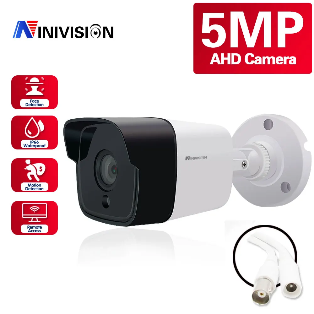 

Аналоговая камера видеонаблюдения высокого разрешения AHD 1080P 2 МП 5 Мп 1 МП 720P AHD IP66 Водонепроницаемая камера видеонаблюдения для помещений/ул...